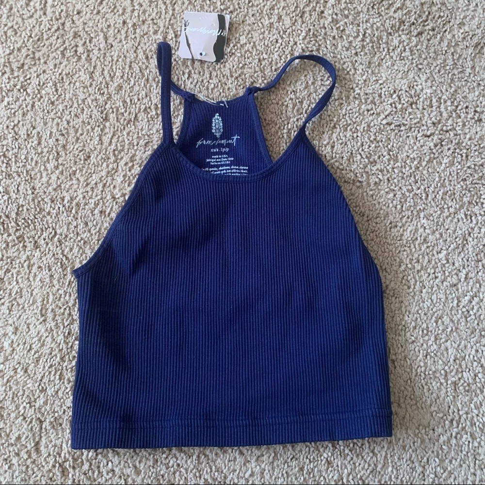 Free people happiness runs crop top